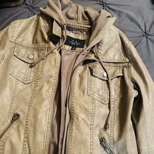 Closet Candy Boutique army green Vegan leather jacket